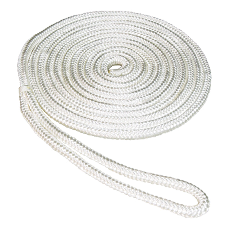 Seasense Premium Double Braid Nylon Dock Line (White, Diameter 3/8", Length 20') - 50013211 - image 2