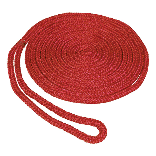 Seasense Double Braid Multi-Filament Polypropylene (MFP) Dock Line (Red, Diameter 3/8", Length 15') - 50013274 - image 1