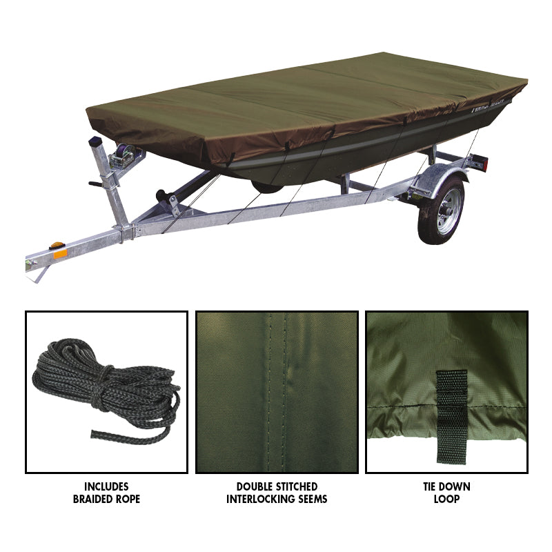 Seasense Jon Boat Cover (Boat Length: 10' to 12', Beam Width: Up to 52") - 50017213 - image 1