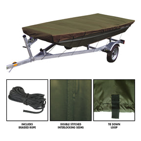 Seasense Jon Boat Cover (Boat Length: 10' to 12', Beam Width: Up to 52") - 50017213 - image 1