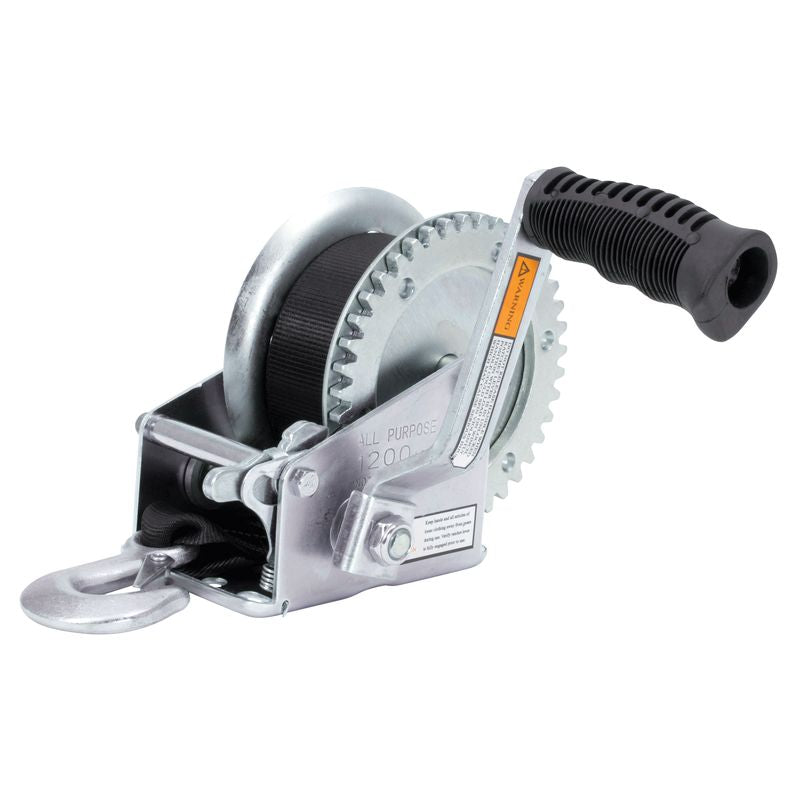 Seasense 1,200 lb. Zinc Plated Trailer Winch - 50017831 - image 1