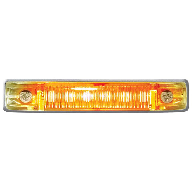 Seasense L.E.D. Multi-Purpose Utility Strip Light with Chrome Bezel (6 Amber L.E.D.s, Length 4") - 50023602 - image 1