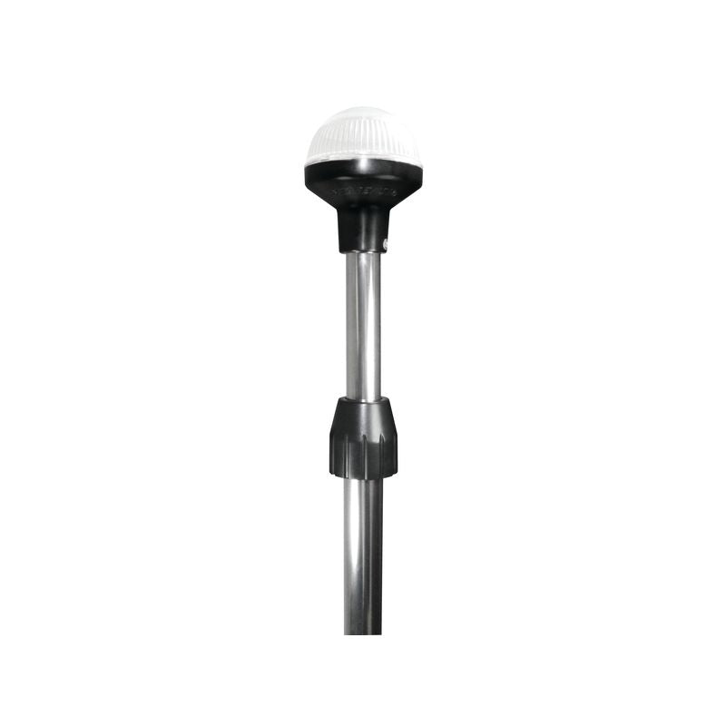 Seasense L.E.D. Telescopic, Stowable All-Round Light (Chrome Pole, Height 26" - 48") - 50023961 - image 1