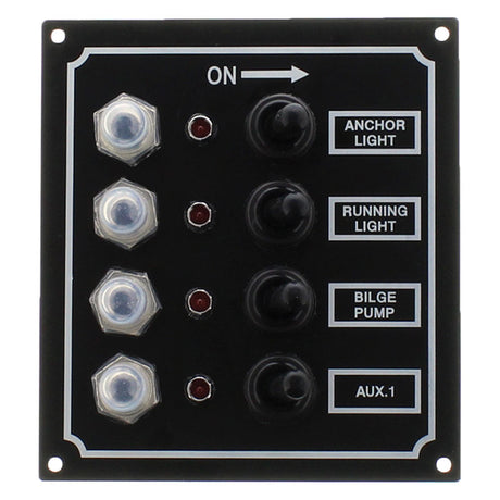 Seasense L.E.D. Switch Panel (4 Gang) - 50031284 - image 1