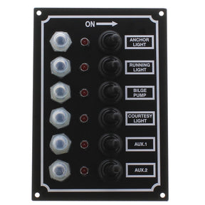 Seasense L.E.D. Switch Panel (6 Gang) - 50031286 - image 1