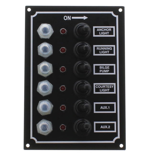 Seasense L.E.D. Switch Panel (6 Gang) - 50031286 - image 1