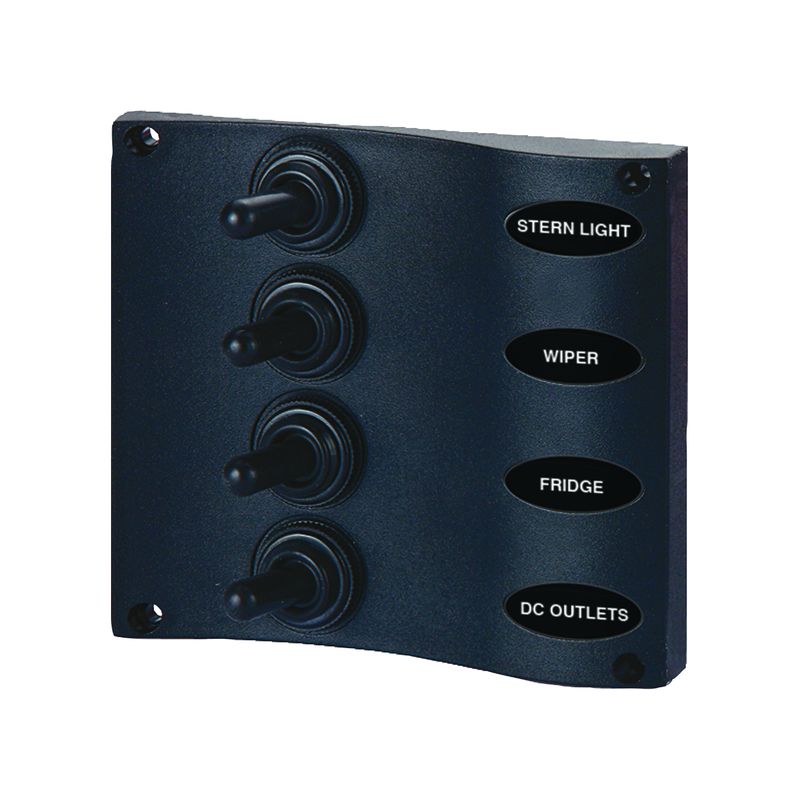 Seasense Wave Design Toggle Switch Panel (4 Gang) - 50031291 - image 1