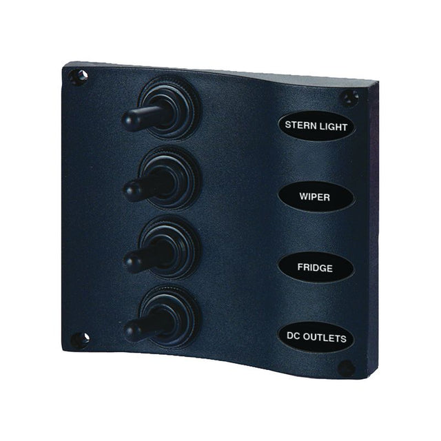 Seasense Wave Design Toggle Switch Panel (4 Gang) - 50031291 - image 1