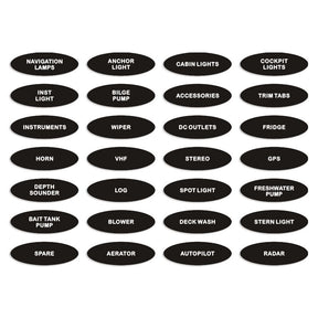 Seasense L.E.D. Wave Design Toggle Switch Panel with USB Charger Port (5 Gang) - 50031299 - image 1