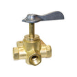 Seasense Brass 3-Way Valve with Easy Clicks (1/4" FNPT) - 50052445 - image 1