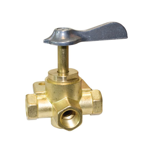 Seasense Brass 3-Way Valve with Easy Clicks (1/4" FNPT) - 50052445 - image 1