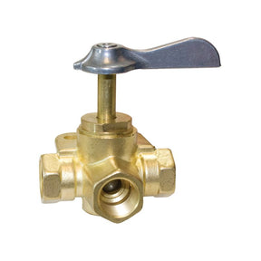 Seasense Brass 3-Way Valve (3/8" FNPT) - 50052449 - image 1