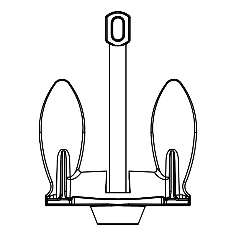 Seasense Black Vinyl Coated Navy Anchor (20 lb., Boat Size: 17' to 19') - 50074538 - image 1