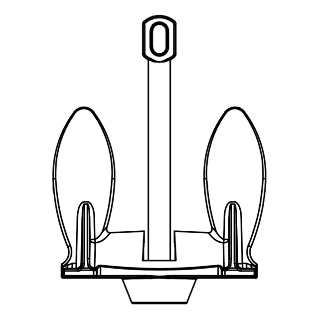 Seasense Black Vinyl Coated Navy Anchor (20 lb., Boat Size: 17' to 19') - 50074538 - image 1