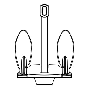 Seasense Black Vinyl Coated Navy Anchor (28 lb., Boat Size: 19' to 21') - 50074540 - image 1