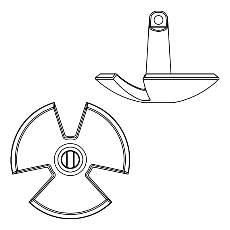 Seasense Black Vinyl Coated River Anchor (30 lb., Boat Size: Up to 25') - 50074548 - image 2