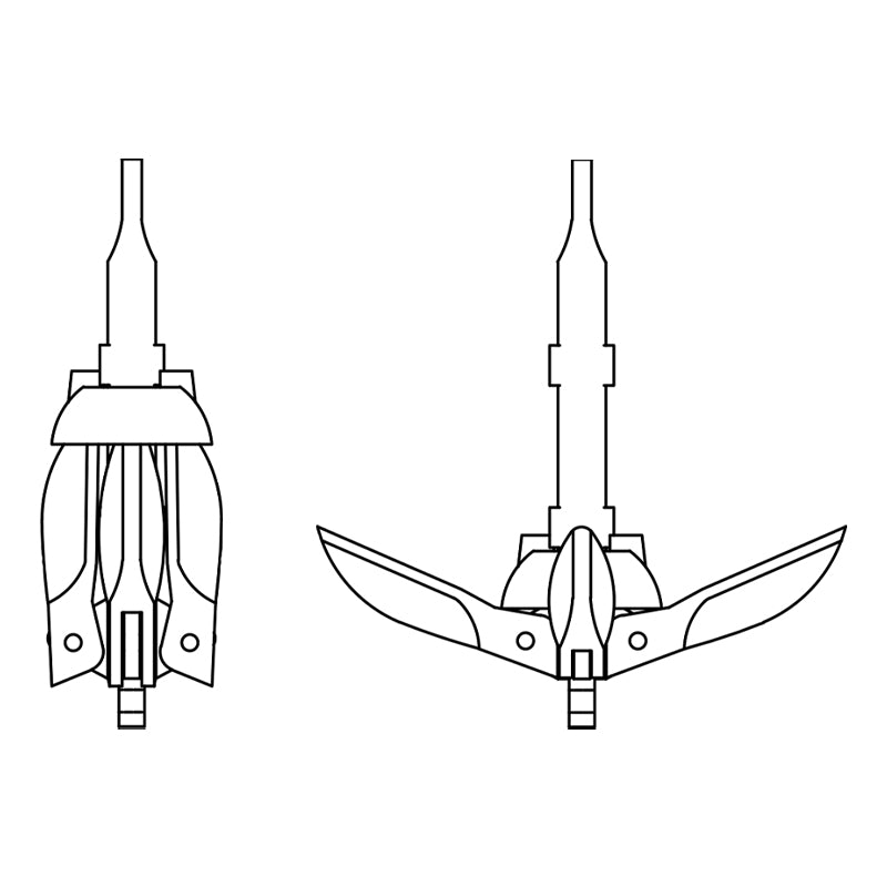 Seasense Galvanized Iron Folding Grappling Anchor (5 lb., Boat Size: 5' to 14') - 50074555 - image 2
