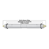 Seasense Zinc Plated Greaseable Roller Shaft with E-clips (1/2" x 5-1/4", Fits 4" Roller) - 50089810 - image 2