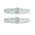 Whitecap Strap Hinge - CP/Brass - 4" x 1" - Pair - S-0604