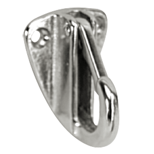 Whitecap Fender Hook - CP/Brass - 1-9/16" x 1-3/16" [S-0977C]