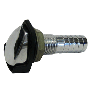Perko Gas Tank Vent w/Splash Guard - Chrome Plated Zinc - ⅝" Hose - 0506DP4CHR