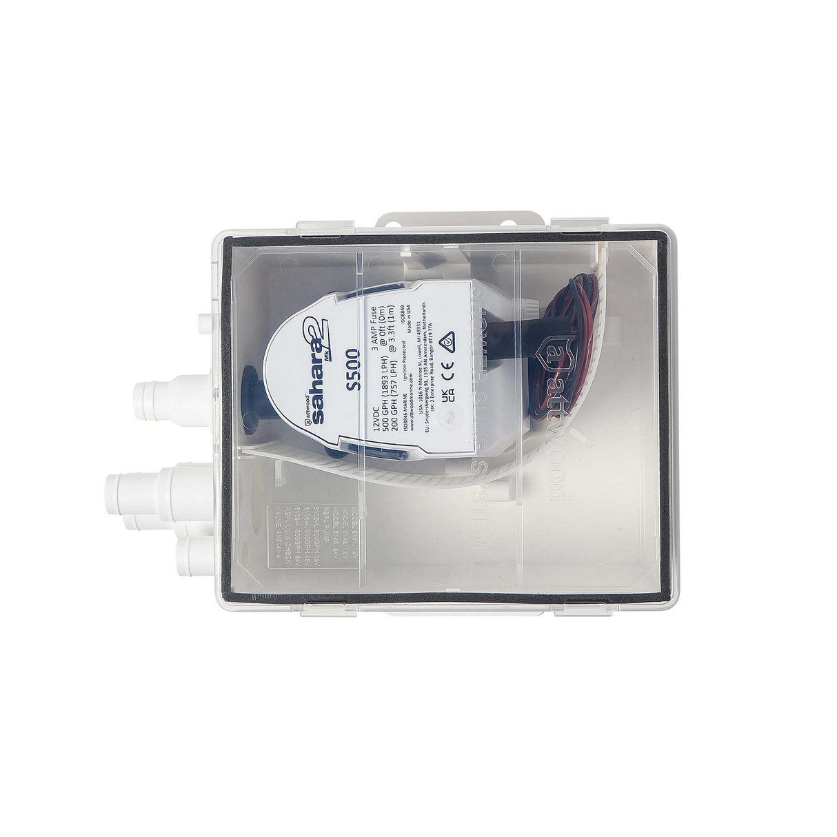 Attwood 500 GPH Shower Sump MK2 System - 12V [5141-4] - official Attwood product image 5