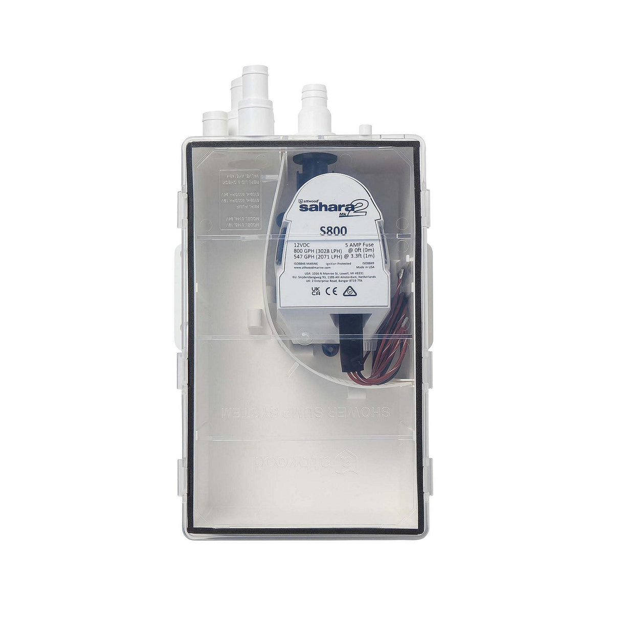 Attwood 800 GPH Shower Sump MK2 System - 12V [5143-4] - official Attwood product image 3