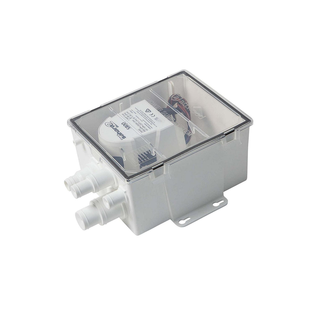 Attwood Marine 51444 Shower Sump Pump Systems MK2, 2A Fuse, 800 GPH, 3/4" I.D., 24 Rated Voltage, Large, 22" Wire - image 1