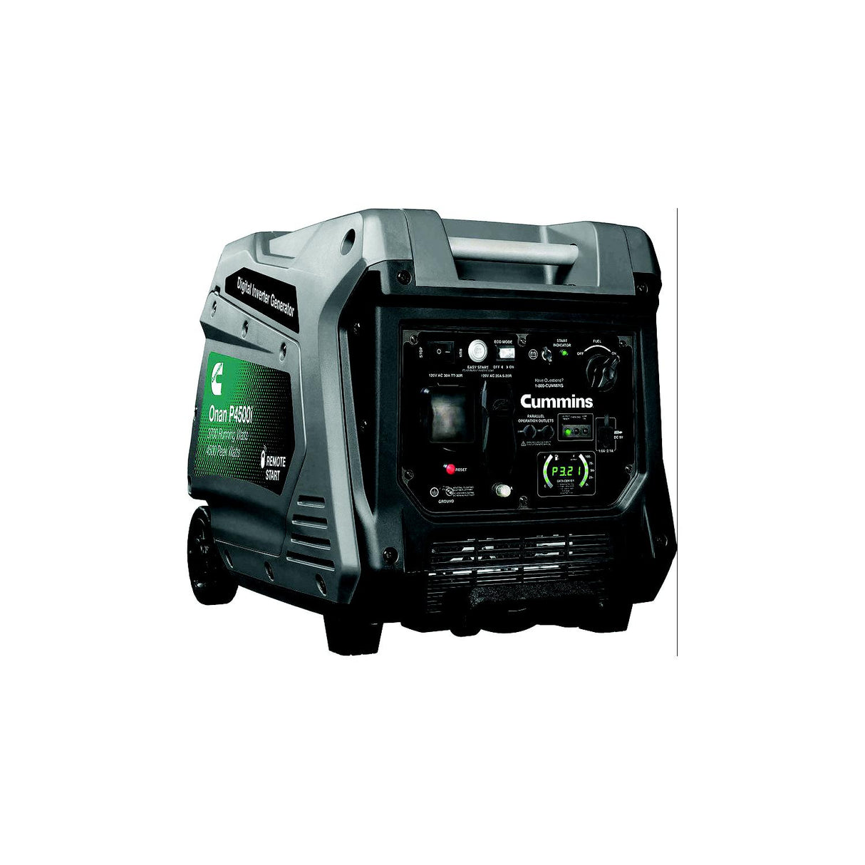 Onan/Cummins A074Z436 P4500I Inverter Generator, Gasoline, Watts:4500 peak - image 2