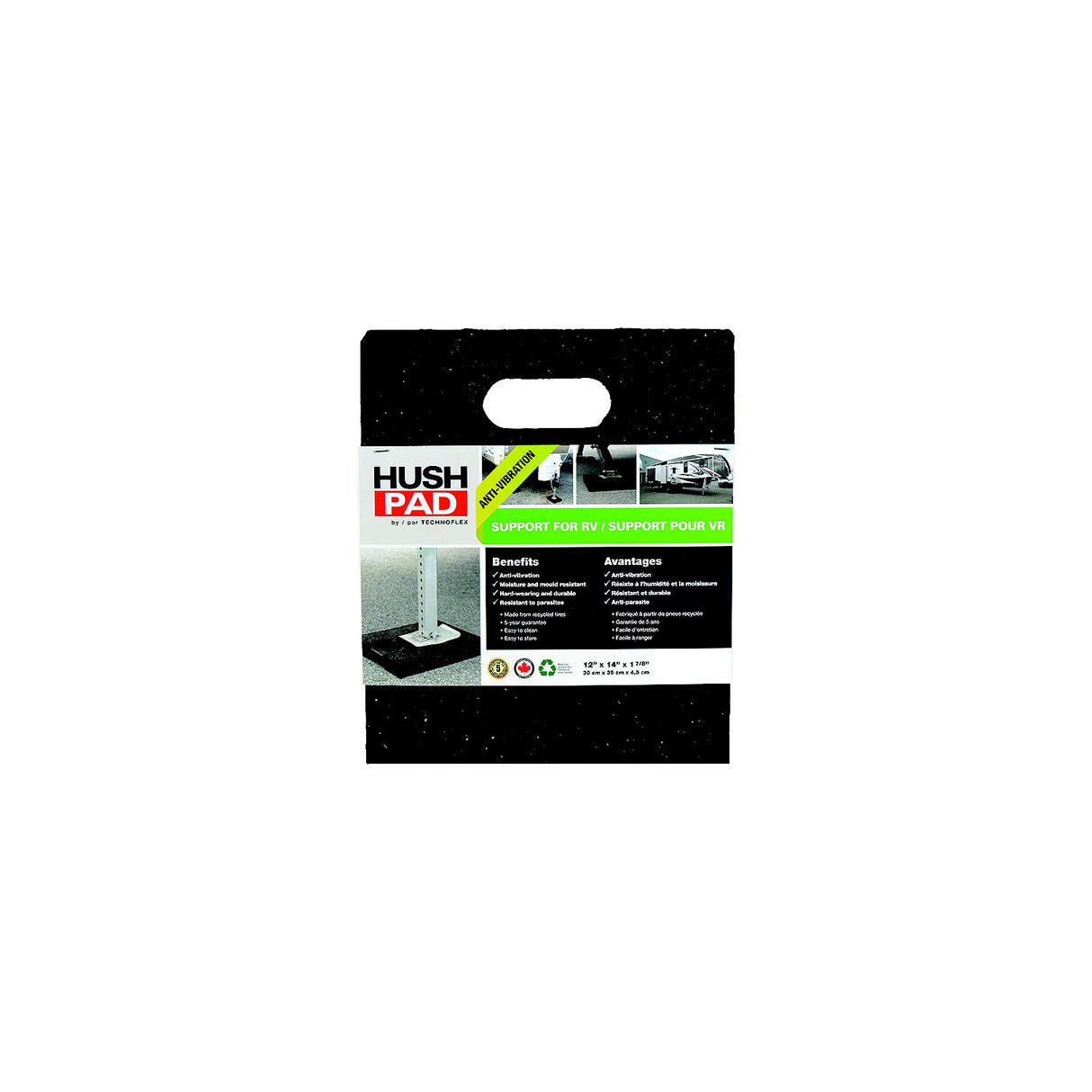 Leisure Time HP1214 Stabilizer Support Hush Pad for RV Trailer Jacks - HP1214