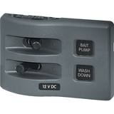 Blue Sea Systems Blue Sea 4303 WeatherDeck&reg; 12V DC Waterproof Switch Panel - 2 Position