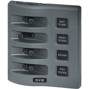 Blue Sea Systems Blue Sea 4305 WeatherDeck&reg; 12V DC Waterproof Switch Panel - 4 Posistion