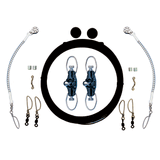 Rupp Marine Rupp Single Rigging Kit w/Nok-Outs - Black Mono 160' Lines - CA-0025-MO