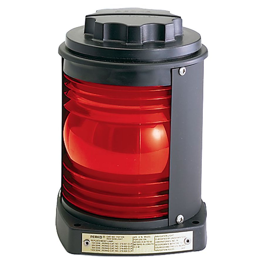 Perko Fig. 1127 Series Navigation Light (Red Side) - 1127 RA0 BLK - image 2