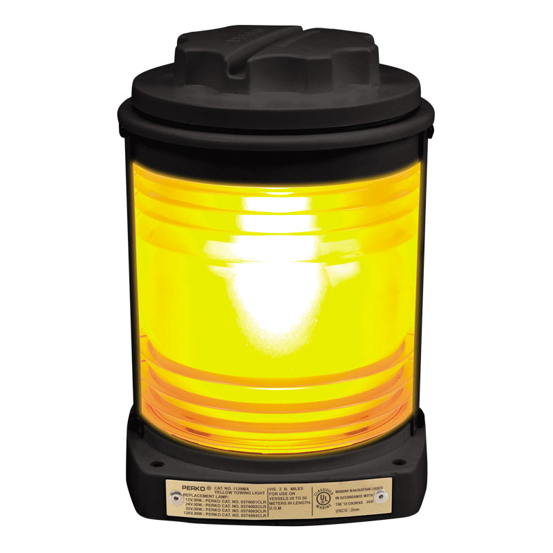 Perko Fig. 1129 Series Navigation Light (Yellow Towing) - 1129 MA0 BLK - image 1