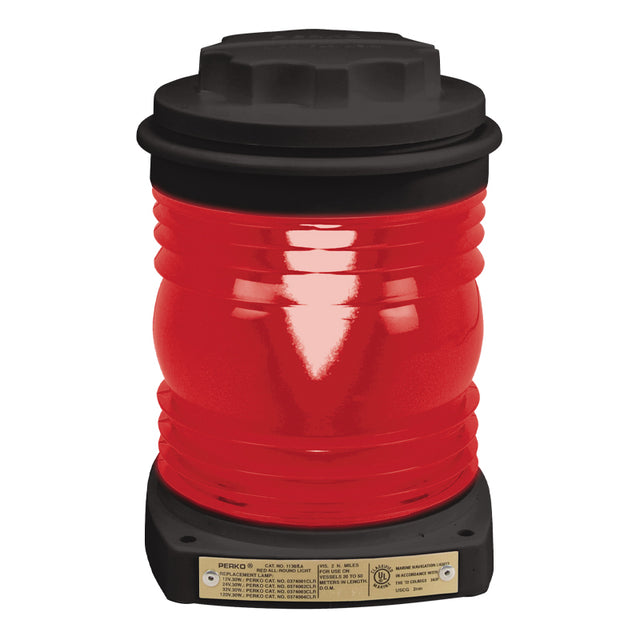 Perko Fig. 1130 Series Navigation Light (Red All-Round) - 1130 RA0 BLK - image 1