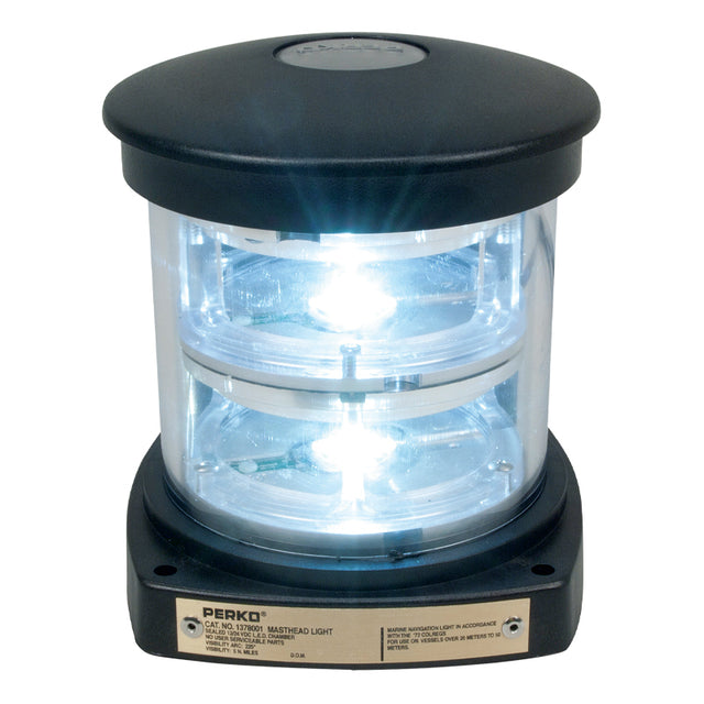 Perko Fig. 1378 Series Single L.E.D. Navigation Light (White Masthead) - 1378 000 BLK - image 1