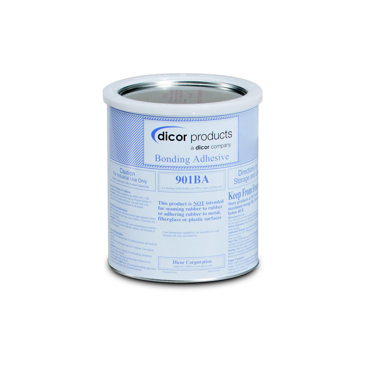 Dicor Corporation Dicor 901BA1 EPDM Rubber Roof System Water Based Bonding Adhesive, Gal. - image 1