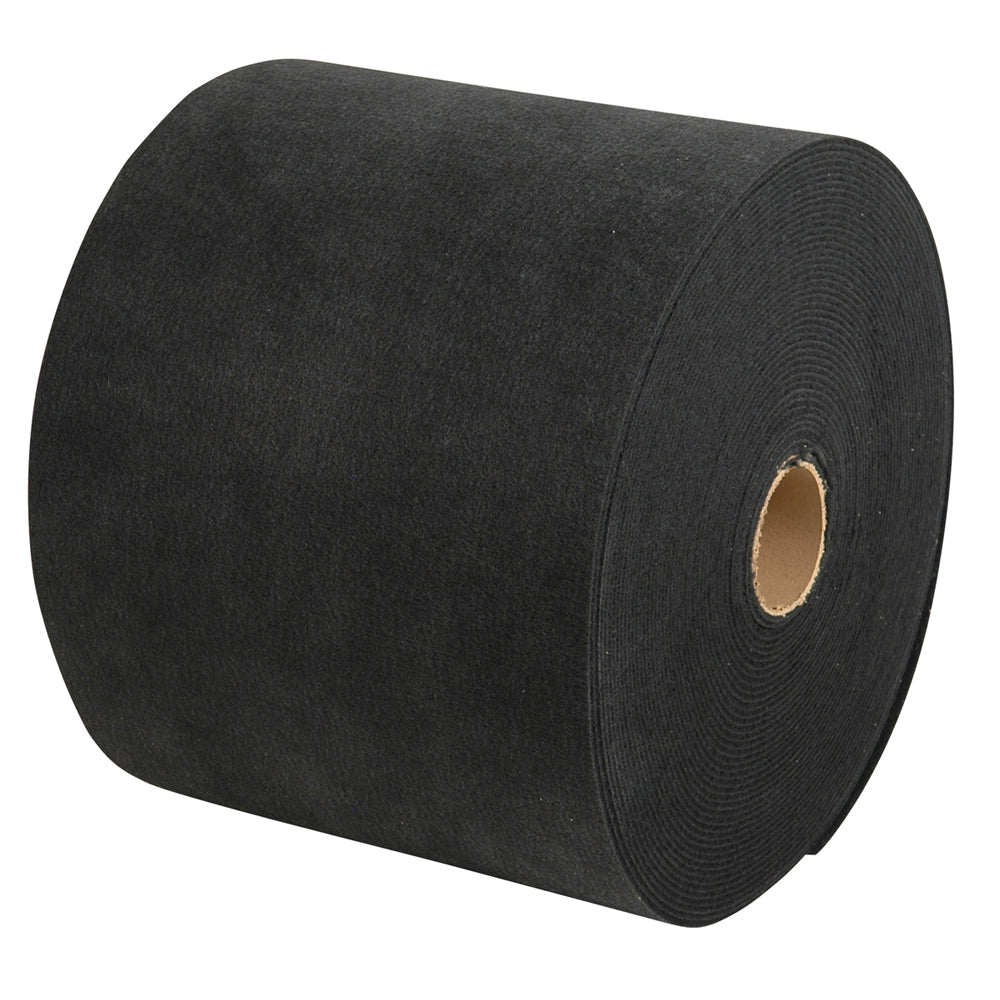 Rollo de alfombra CE Smith - Negro - 18"W x 18'L [11349]