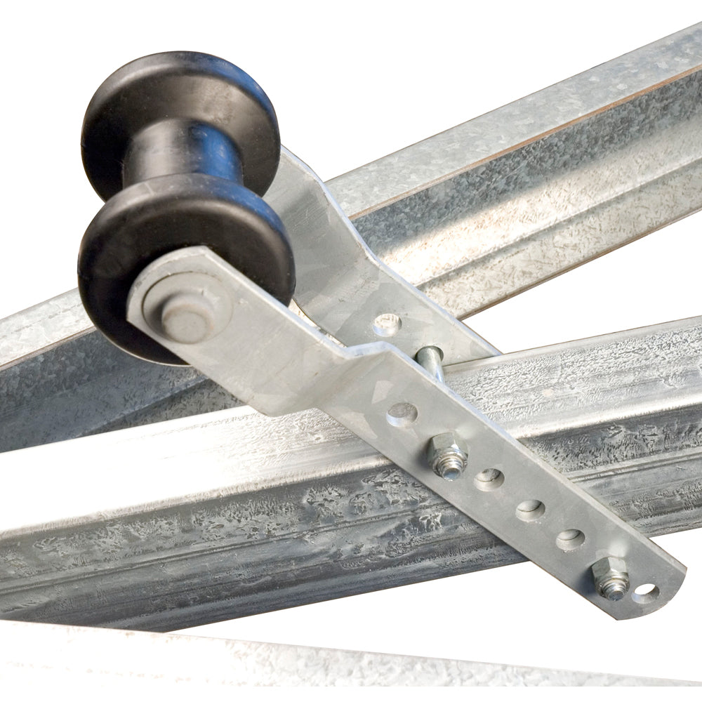 CE Smith Conjunto de rodillo de quilla ajustable de 4" f/2" Lengüeta - Negro [32005G]
