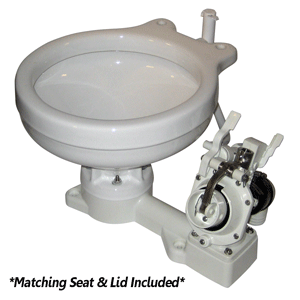 Raritan Fresh Head - Fresh Water Flush - Manual - Household Style - Right Hand Operation - 25H00