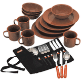 Coleman 24-Piece Speckled Enamelware Cook Set - Red - 2000016407