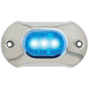 Attwood Marine Attwood Light Armor Underwater LED Light - 3 LEDs - Blue - 65UW03B-7