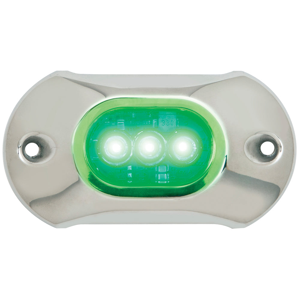 Attwood Marine Attwood Light Armor Underwater LED Light - 3 LEDs - Green - 65UW03G-7