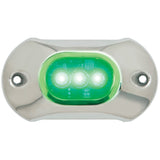 Attwood Marine Attwood Light Armor Underwater LED Light - 3 LEDs - Green - 65UW03G-7