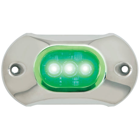 Attwood Marine Attwood Light Armor Underwater LED Light - 3 LEDs - Green - 65UW03G-7