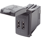 Blue Sea Systems Blue Sea Dual USB Charger - 24V Contura Mount - 1039