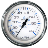 Faria Beede Instruments Faria Chesapeake White SS 4" Speedometer - 60MPH (Pitot) - 33811