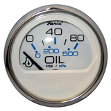 Faria Beede Instruments Faria Chesapeake White SS 2" Oil Pressure Gauge (80 PSI) - 13802