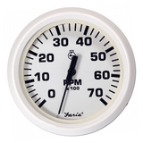 Faria Beede Instruments Faria Dress White 4" Tachometer - 7000 RPM (Gas) (All Outboards) - 33104